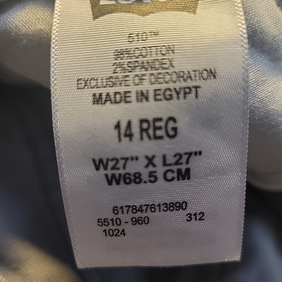 Levi's 510 Gray Woman Size 14 27x27 - Picture 6 of 6